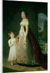 Maria Carolina Bonaparte Queen of Naples with her daughter Laetitia Murat, 1807 by Elisabeth Louise Vigee-Lebrun