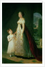 Maria Carolina Bonaparte Queen of Naples with her daughter Laetitia Murat, 1807 by Elisabeth Louise Vigee-Lebrun