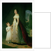 Maria Carolina Bonaparte Queen of Naples with her daughter Laetitia Murat, 1807 by Elisabeth Louise Vigee-Lebrun