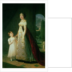 Maria Carolina Bonaparte Queen of Naples with her daughter Laetitia Murat, 1807 by Elisabeth Louise Vigee-Lebrun
