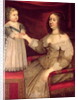Anne of Austria with her son Louis XIV by French School