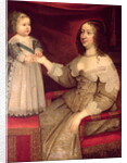 Anne of Austria with her son Louis XIV by French School