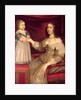 Anne of Austria with her son Louis XIV by French School