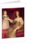 Anne of Austria with her son Louis XIV by French School