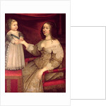 Anne of Austria with her son Louis XIV by French School