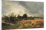 The Plateau of Ormesson - A Path through the Corn by Francois Louis Francais