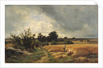 The Plateau of Ormesson - A Path through the Corn by Francois Louis Francais