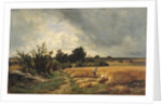 The Plateau of Ormesson - A Path through the Corn by Francois Louis Francais