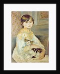 Julie Manet with Cat, 1887 by Pierre Auguste Renoir