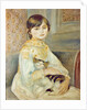 Julie Manet with Cat, 1887 by Pierre Auguste Renoir
