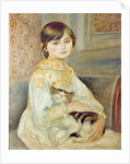 Julie Manet with Cat, 1887 by Pierre Auguste Renoir