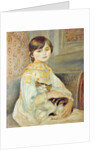 Julie Manet with Cat, 1887 by Pierre Auguste Renoir