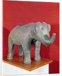 Ritual vase in the shape of an elephant by Zhou Dynasty Chinese School
