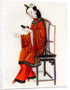 A Chinese Woman darning, Qianlong Period by School Chinese