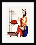 A Chinese Woman making a bobbin, Qianlong Period by School Chinese