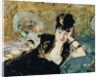 The Lady with Fans, Portrait of Nina de Callias, c.1873-74 by Edouard Manet