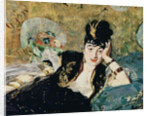 The Lady with Fans, Portrait of Nina de Callias, c.1873-74 by Edouard Manet