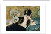 The Lady with Fans, Portrait of Nina de Callias, c.1873-74 by Edouard Manet