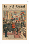 Edward VII, King of England, leaving Cherbourg by French School