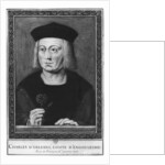 Portrait of Charles of Orleans, Count of Angouleme, after the original from the collection Roger de Gaignieres by School French
