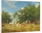 Arab Horsemen Resting in the Forest, 1868 by Eugene Fromentin