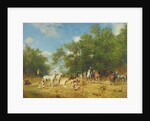 Arab Horsemen Resting in the Forest, 1868 by Eugene Fromentin