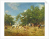 Arab Horsemen Resting in the Forest, 1868 by Eugene Fromentin