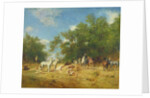 Arab Horsemen Resting in the Forest, 1868 by Eugene Fromentin