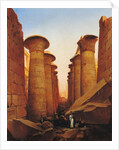 The Great Temple of Amun at Karnak by Jean Charles Langlois
