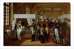 Napoleon visiting the Infirmary of Invalides on 11th February 1808, 1809 by Alexandre Veron Bellecourt