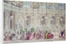 The Masked Ball at the Galerie des Glaces on the Occasion of the Marriage of the Dauphin to Marie-Therese, 17th February 1745 by Charles Nicolas II Cochin