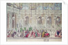 The Masked Ball at the Galerie des Glaces on the Occasion of the Marriage of the Dauphin to Marie-Therese, 17th February 1745 by Charles Nicolas II Cochin