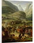 The French Army Travelling over the St. Bernard Pass at Bourg St. Pierre, 20th May 1800, 1806 by Charles Thevenin