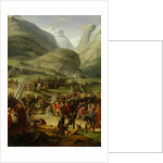 The French Army Travelling over the St. Bernard Pass at Bourg St. Pierre, 20th May 1800, 1806 by Charles Thevenin