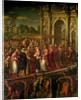 King Henri III of France visiting Venice in 1574, escorted by Doge Alvise Mocenigo and met by the Patriarch Giovanni Trevisan by Andrea Vicentino