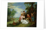 Conversation in a Park by Jean-Baptiste Joseph Pater