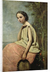 Zingara with a Tambourine by Jean Baptiste Camille Corot