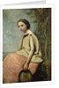 Zingara with a Tambourine by Jean Baptiste Camille Corot