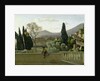 The Gardens of the Villa d'Este, Tivoli, 1843 by Jean Baptiste Camille Corot