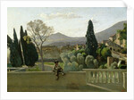 The Gardens of the Villa d'Este, Tivoli, 1843 by Jean Baptiste Camille Corot
