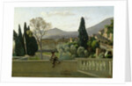 The Gardens of the Villa d'Este, Tivoli, 1843 by Jean Baptiste Camille Corot