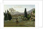 The Gardens of the Villa d'Este, Tivoli, 1843 by Jean Baptiste Camille Corot