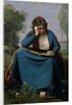 The Reader Crowned with Flowers, or Virgil's Muse, 1845 by Jean Baptiste Camille Corot
