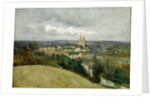 General View of the Town of Saint-Lo, c.1833 by Jean Baptiste Camille Corot