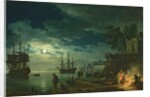 Night: A Port in the Moonlight, 1771 by Claude Joseph Vernet