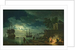 Night: A Port in the Moonlight, 1771 by Claude Joseph Vernet