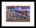Tile depicting the Story of Noah: Embarking in the Ark by Masseot Abaquesne
