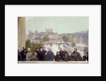 Fragment of the panorama of 'The History of the Century', with portraits of French artists and authors, 1889 by Henri & Stevens Alfred Gervex