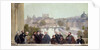 Fragment of the panorama of 'The History of the Century', with portraits of French artists and authors, 1889 by Henri & Stevens Alfred Gervex