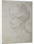 Head of Suleyman the Magnificent 1526 by Albrecht Dürer or Duerer